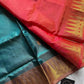 Handwoven vegan silk Chinnalampattu saree with rich zari borders from House of Thansha