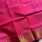 Vegan Silks | Chinnalampattu Saree – Pink with black