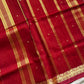 Vegan Silk Saree – Saffron Orange Handloom Art Silk