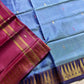 Vegan Silks | Chinnalampattu Saree – Vintage blue