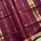 Vegan Silk Saree – Cocoa Mauve Handloom Art Silk