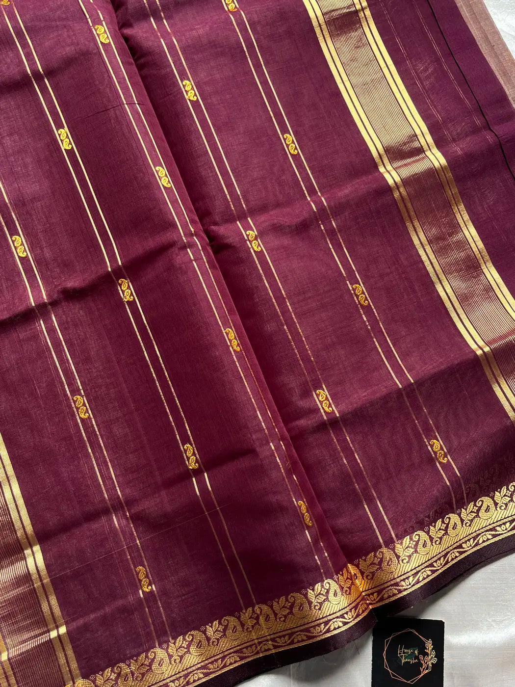 Vegan Silk Saree – Cocoa Mauve Handloom Art Silk