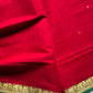 Vegan Silk Saree – Red Handloom Art Silk