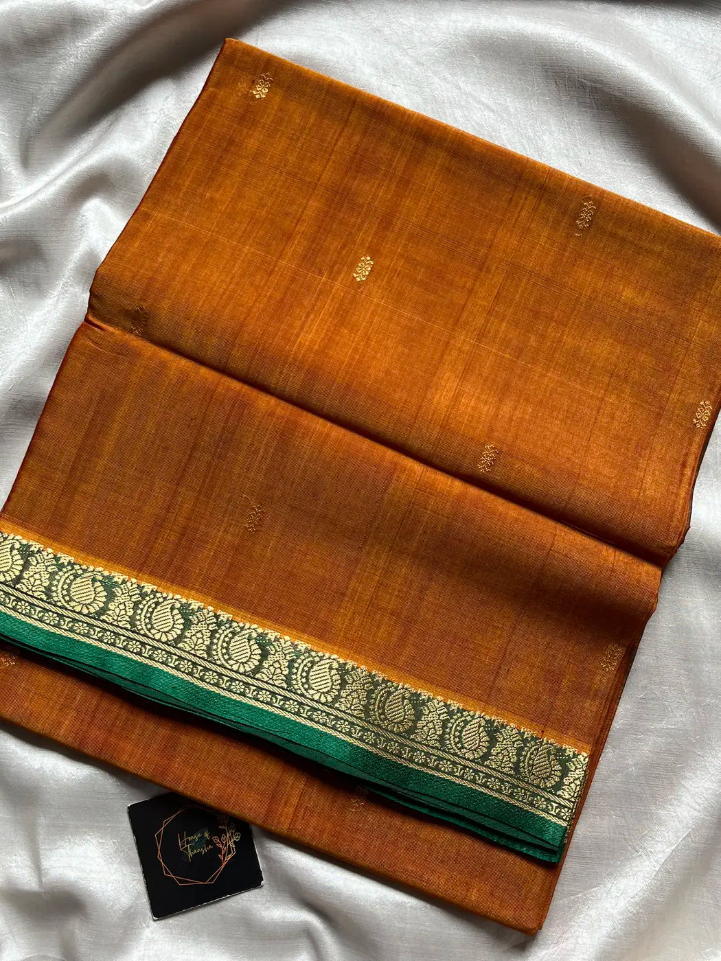 Vegan Silk Saree – Honey Yellow Handloom Art Silk