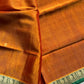 Vegan Silk Saree – Honey Yellow Handloom Art Silk