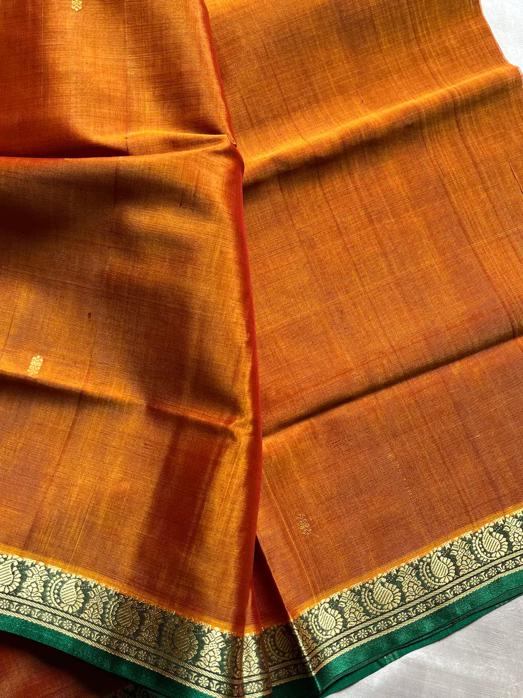 Vegan Silk Saree – Honey Yellow Handloom Art Silk