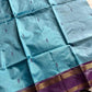 Handwoven vegan silk Chinnalampattu saree with rich zari borders from House of Thansha