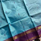 Handwoven vegan silk Chinnalampattu saree with rich zari borders from House of Thansha