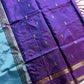 Handwoven vegan silk Chinnalampattu saree with rich zari borders from House of Thansha