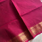 Magenta pink Chettinadu cotton saree with zari border and running blouse – Subtle Weaves by House of Thansha
