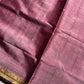 Vegan Silk Saree – Lilac Plum Handloom Art Silk