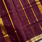 Vegan Silk Saree – Lilac Plum Handloom Art Silk