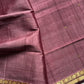 Vegan Silk Saree – Lilac Plum Handloom Art Silk
