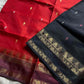 Handwoven vegan silk Chinnalampattu saree with rich zari borders from House of Thansha