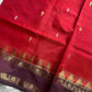 Handwoven vegan silk Chinnalampattu saree with rich zari borders from House of Thansha