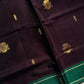 Vegan Silk Saree – Dark Purple Handloom Art Silk