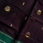 Vegan Silk Saree – Dark Purple Handloom Art Silk