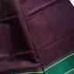 Vegan Silk Saree – Dark Purple Handloom Art Silk