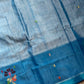 Chedibutta Saree - Handloom Vegan Art Silk - Blue