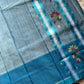 Chedibutta Saree - Handloom Vegan Art Silk - Blue