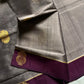 Vegan Silk Saree – Silver Smoke Plum Handloom Art Silk