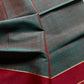 Vegan Silk Saree – Maroonish Green Handloom Art Silk