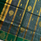 Vegan Silk Saree – Rose & Green Handloom Art Silk
