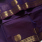 Minimal Border Edit - Royal Purple Kanchi Cotton Saree