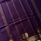 Minimal Border Edit - Royal Purple Kanchi Cotton Saree
