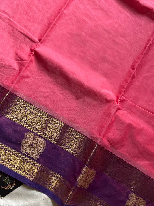 Subtle Edit - Pink Kanchi Cotton Saree