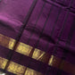 Subtle Weaves | Dark Purple Kanchi Cotton Saree
