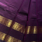 Subtle Weaves | Dark Purple Kanchi Cotton Saree