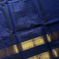 Subtle Weaves | Dark Blue Kanchi Cotton Saree