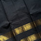 Subtle Weaves | Black Kanchi Cotton Saree