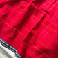 Mulmul Cotton Saree with Kantha Work - Red