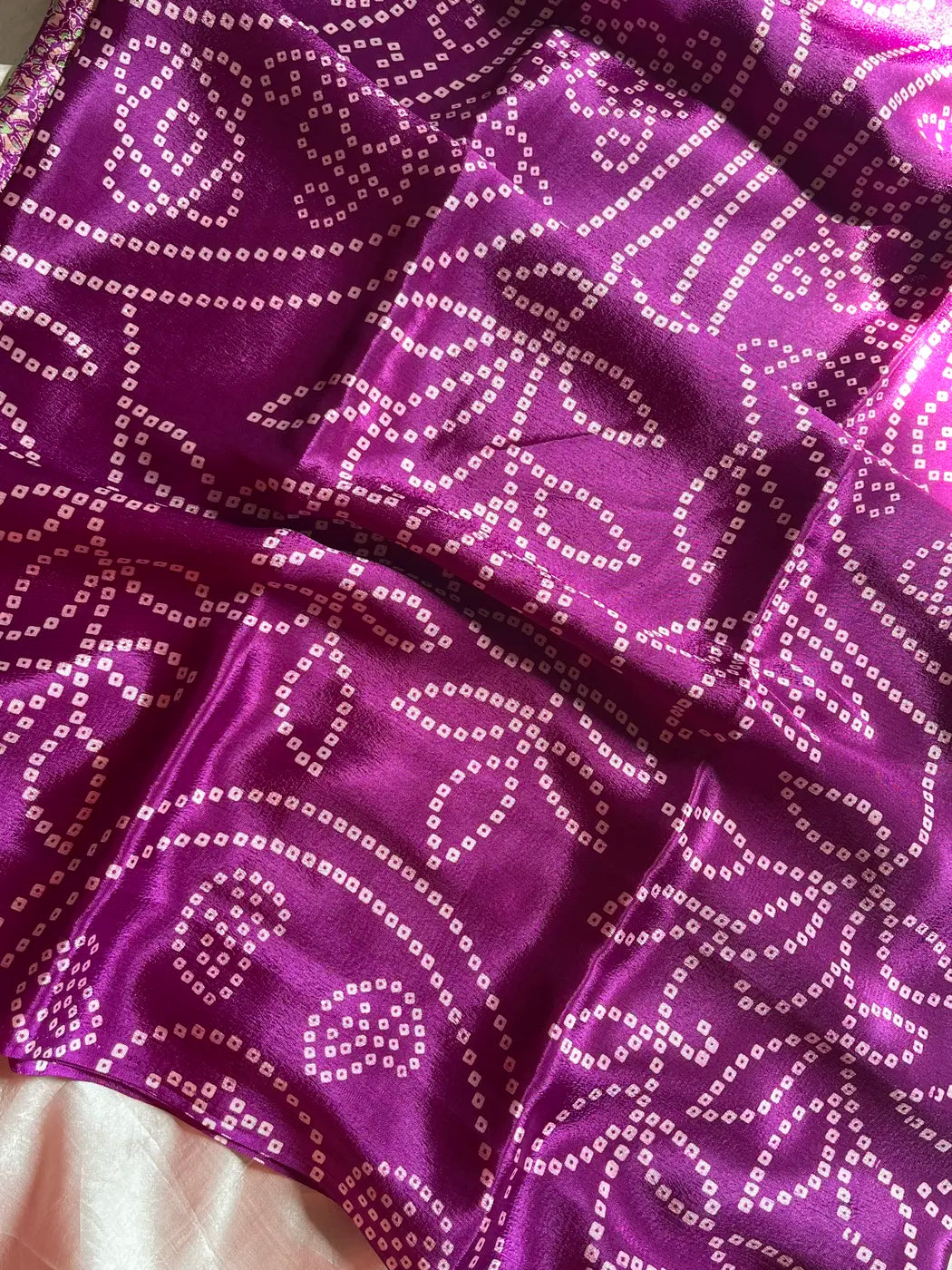 Everyday Drapes - Bandhini | Mulberry Purple