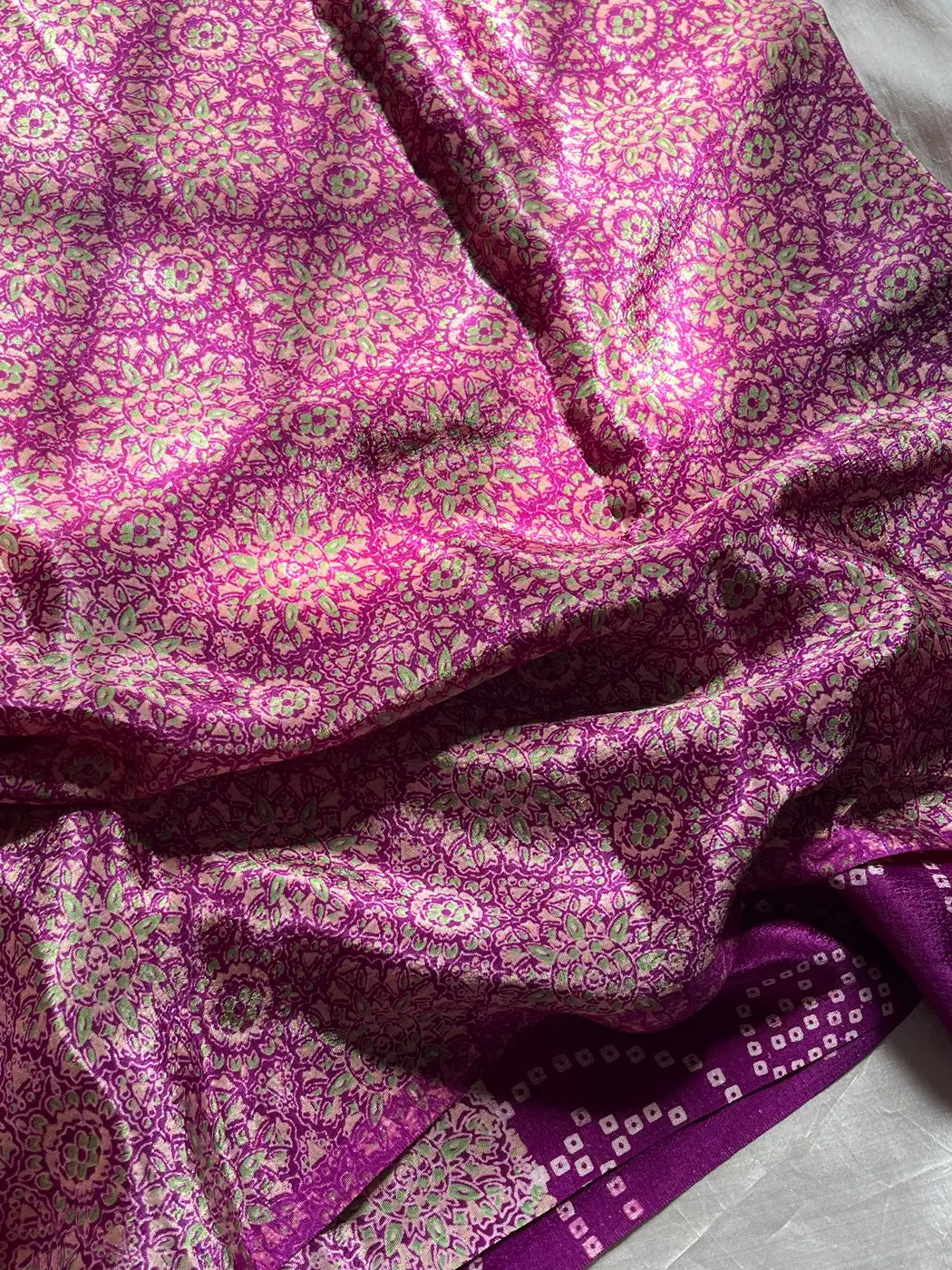 Everyday Drapes - Bandhini | Mulberry Purple