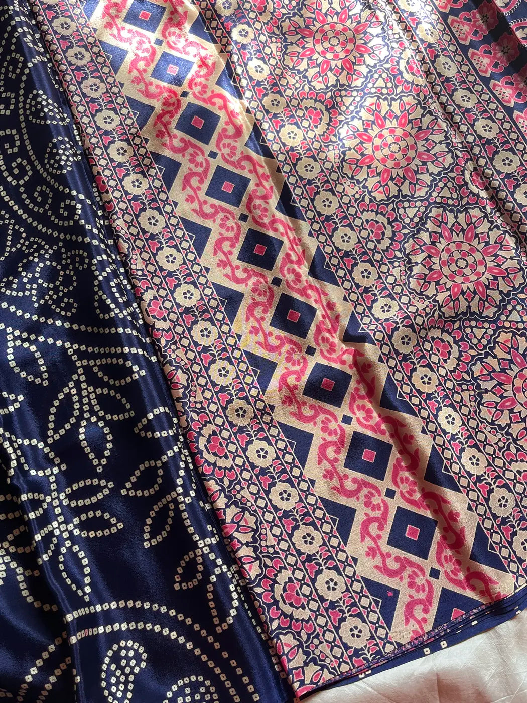 Everyday Drapes - Bandhini | Dark Blue