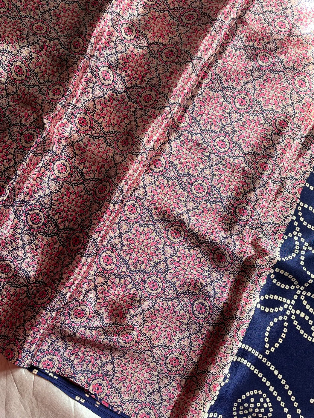 Everyday Drapes - Bandhini | Dark Blue