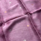 Handloom Silk Linen Saree - Pastel Lavender