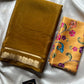 Semi Mysore Silk Saree – Mustard Yellow