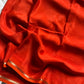 Semi Mysore Silk Saree – Orange