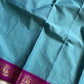 Minimal Border Edit - SkyBlue & Purple Kanchi Cotton Saree