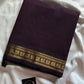 Minimal Border Edit - Dark Coffee Brown Kanchi Cotton Saree