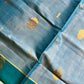 Vegan Silk Saree – Pastel Sky Blue Handloom Art Silk