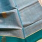Vegan Silk Saree – Pastel Sky Blue Handloom Art Silk