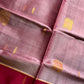Vegan Silk Saree – Rosewood & Maroon Handloom Art Silk
