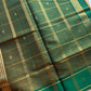 Vegan Silk saree – Yellow Checked Handloom Art Silk Saree
