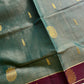 Vegan Silk Saree – Sea Green Handloom Art Silk