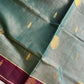 Vegan Silk Saree – Sea Green Handloom Art Silk